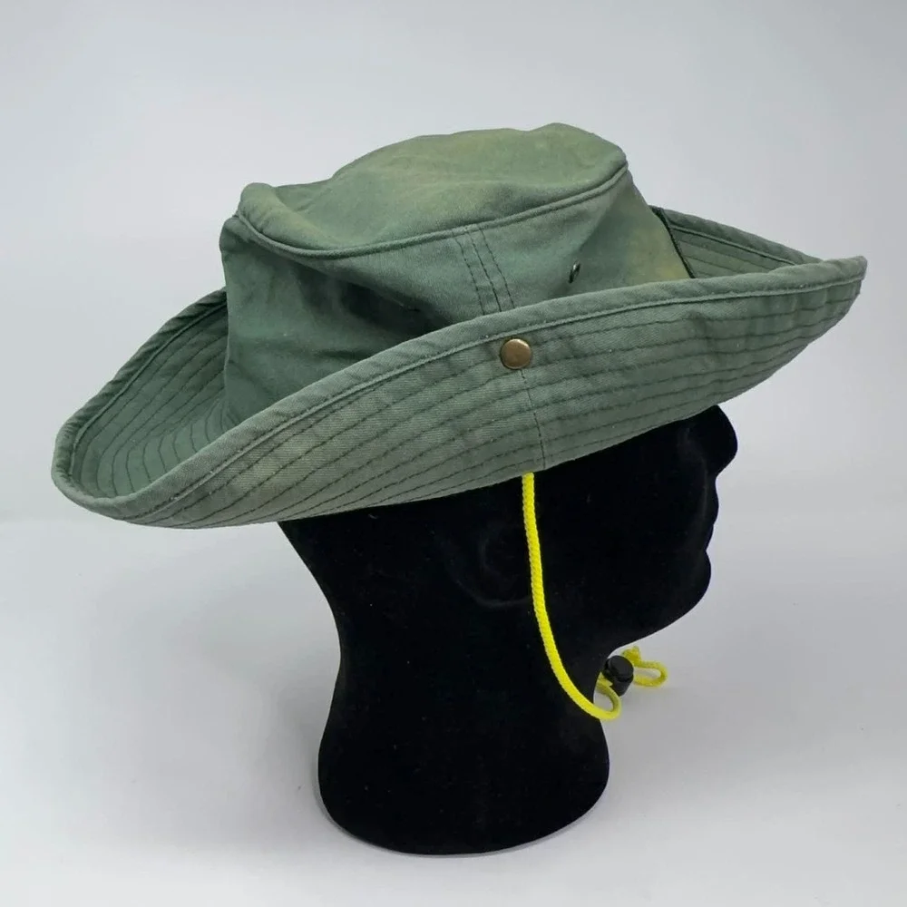 Outdoor Research Hat‎ Boonie Fitted Mens Size S/M Green Wide Brim Outdoor Rope